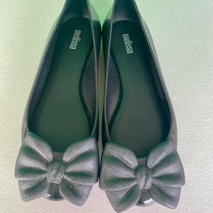 Melissa Womens Sweet Love Soft Bow Ballerina Shoes